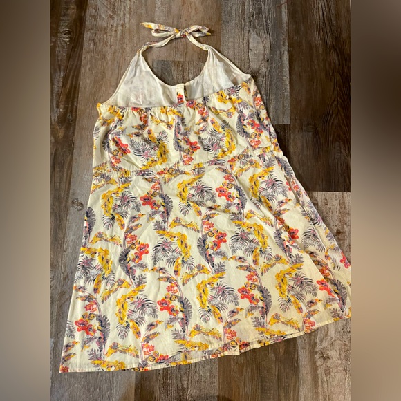 ROXY Halter Top Summer Dress with Pockets Size Large - Picture 2 of 3